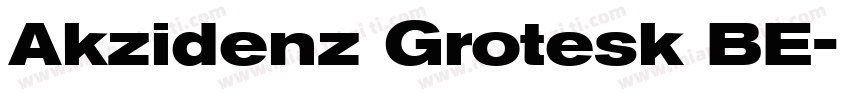 Akzidenz Grotesk BE字体转换